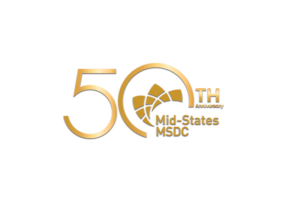 Mid-States MSDC 50th Anniversary Logo