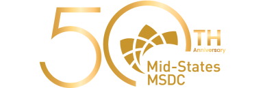 Mid-States MSDC 50th Anniversary Logo